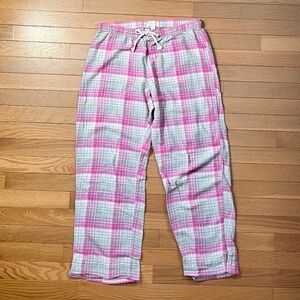 LOVE BY GAP Pink Plaid Flannel PJ Pants Size S